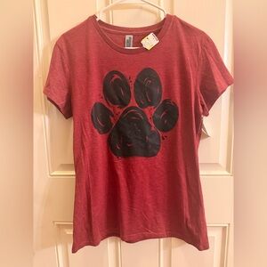Instant Message paw print t-shirt women’s medium NWT